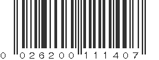 UPC 026200111407