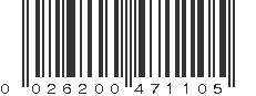 UPC 026200471105