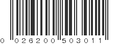 UPC 026200503011