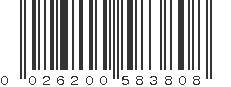 UPC 026200583808