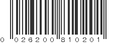 UPC 026200810201