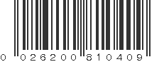 UPC 026200810409