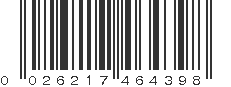 UPC 026217464398