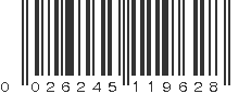 UPC 026245119628