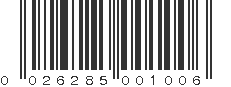 UPC 026285001006