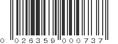 UPC 026359000737