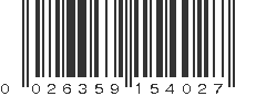 UPC 026359154027