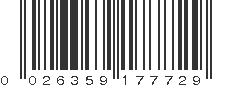 UPC 026359177729