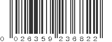 UPC 026359236822