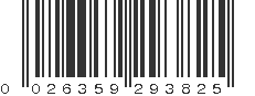 UPC 026359293825