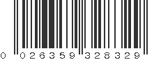 UPC 026359328329