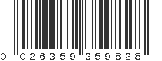 UPC 026359359828