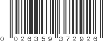 UPC 026359372926