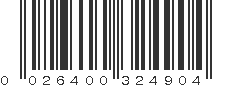 UPC 026400324904