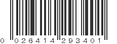 UPC 026414293401