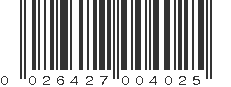 UPC 026427004025