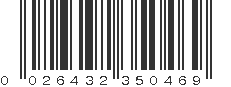 UPC 026432350469