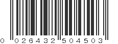 UPC 026432504503