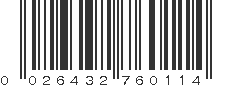 UPC 026432760114