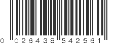 UPC 026438542561