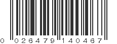 UPC 026479140467