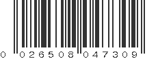 UPC 026508047309