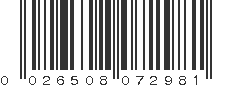 UPC 026508072981