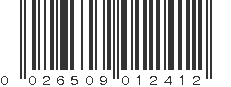 UPC 026509012412