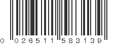 UPC 026511583139