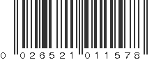 UPC 026521011578