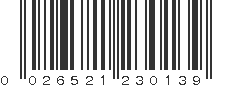 UPC 026521230139