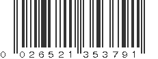 UPC 026521353791