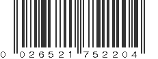 UPC 026521752204