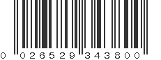 UPC 026529343800