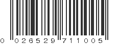 UPC 026529711005