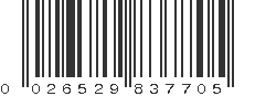 UPC 026529837705