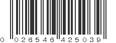 UPC 026546425039