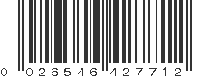 UPC 026546427712