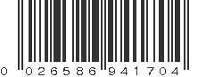 UPC 026586941704