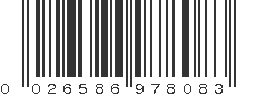 UPC 026586978083