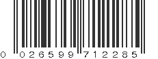 UPC 026599712285