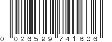 UPC 026599741636