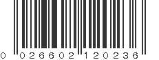 UPC 026602120236