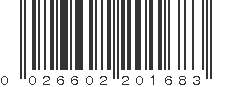 UPC 026602201683