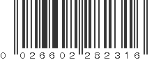 UPC 026602282316