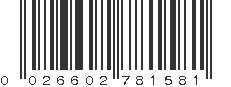 UPC 026602781581