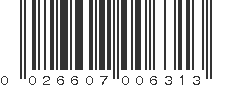 UPC 026607006313