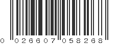 UPC 026607058268