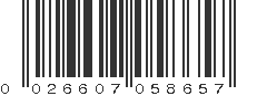 UPC 026607058657