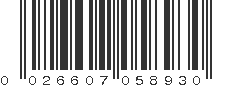 UPC 026607058930